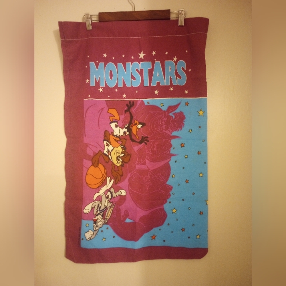 Warner Bros Michael Jordan Space Jam Vintage 1990's Pillowcase